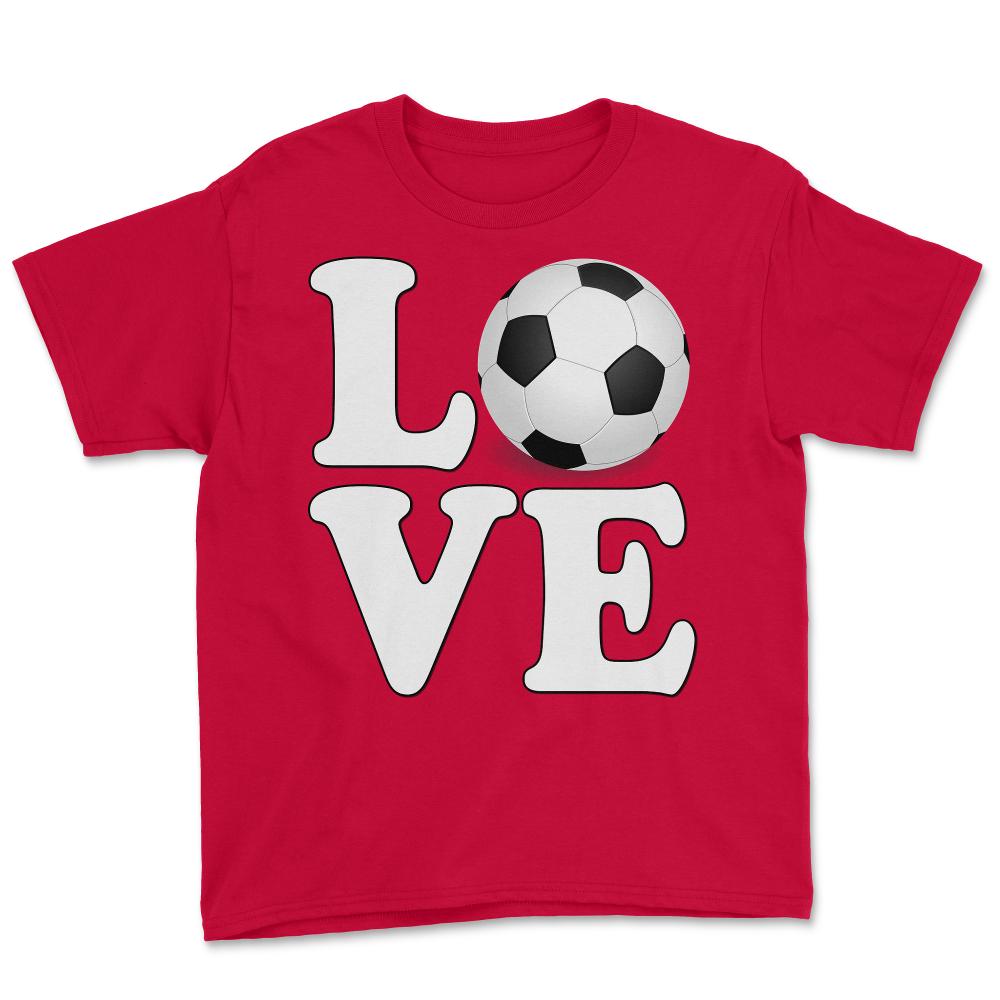 Soccer Love - Youth Tee - Red