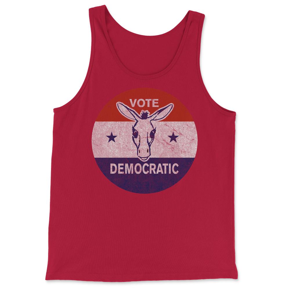 Vote Democratic Retro Democrat - Tank Top - Red