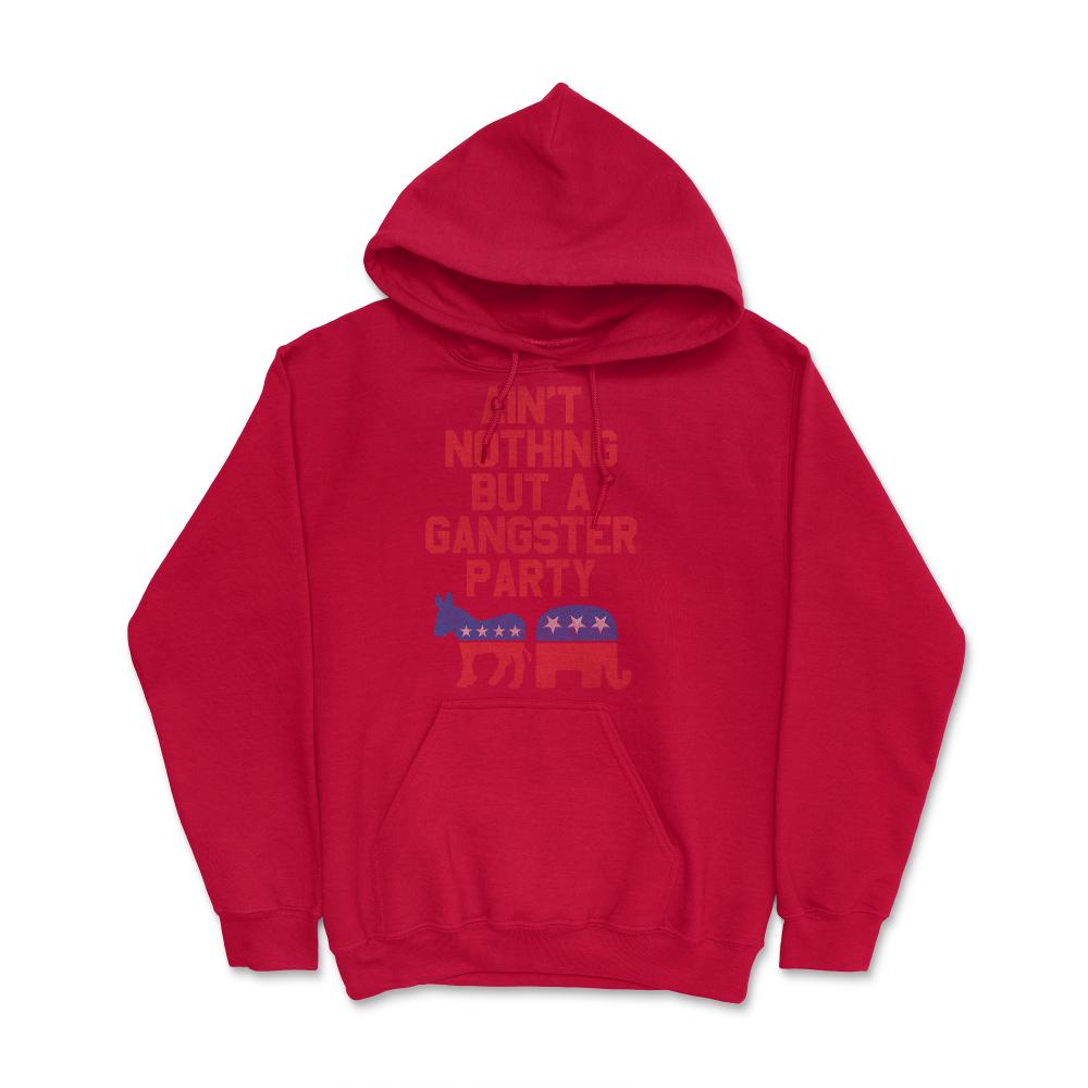 Gangsta Party Retro Independent Libertarian - Hoodie - Red