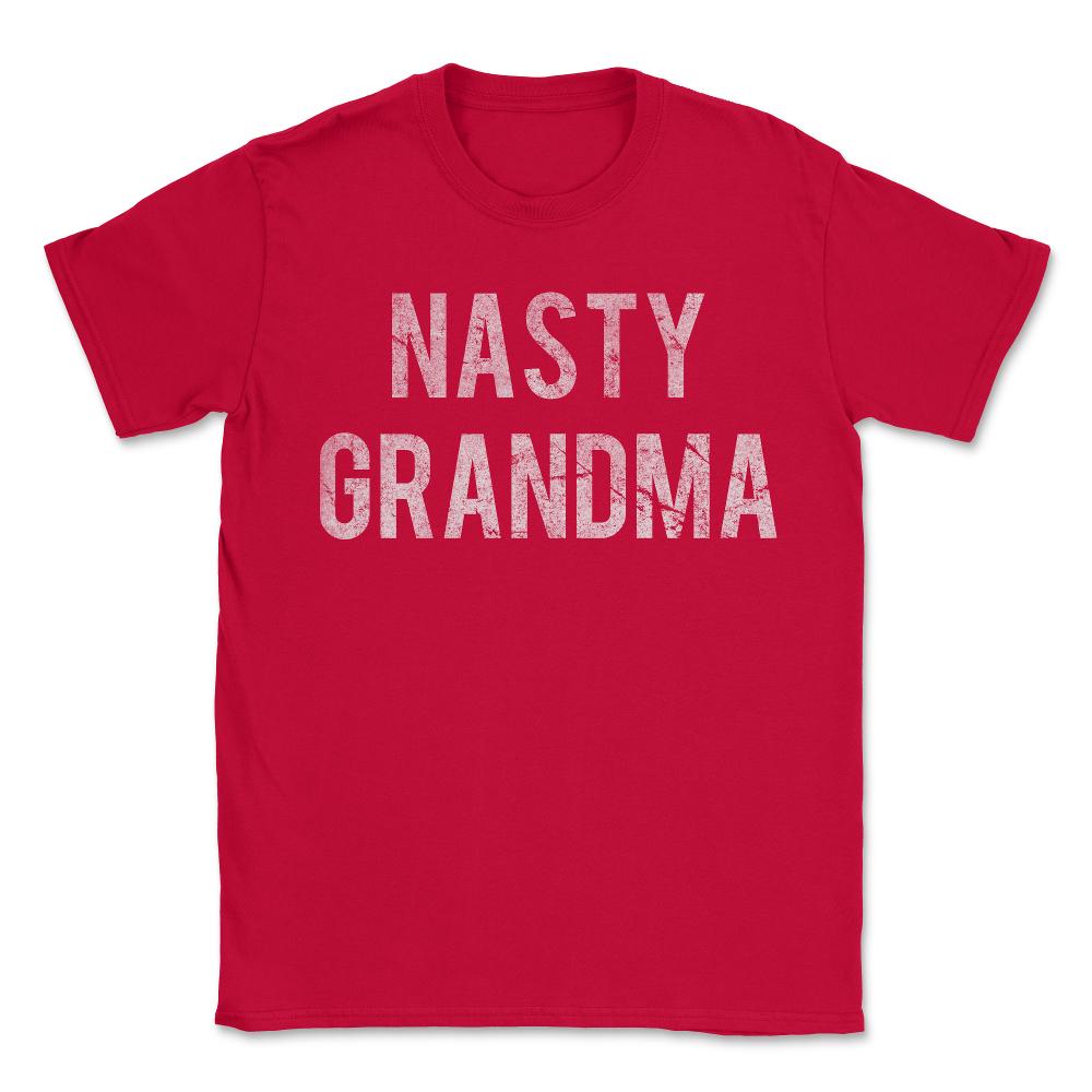 Nasty Grandma Retro - Unisex T-Shirt - Red