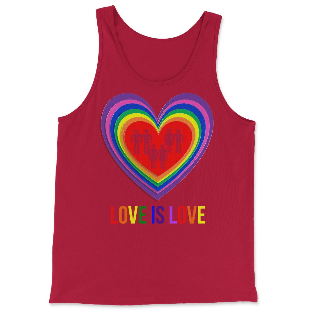 Love Is Love LGBTQ - Tank Top - Red