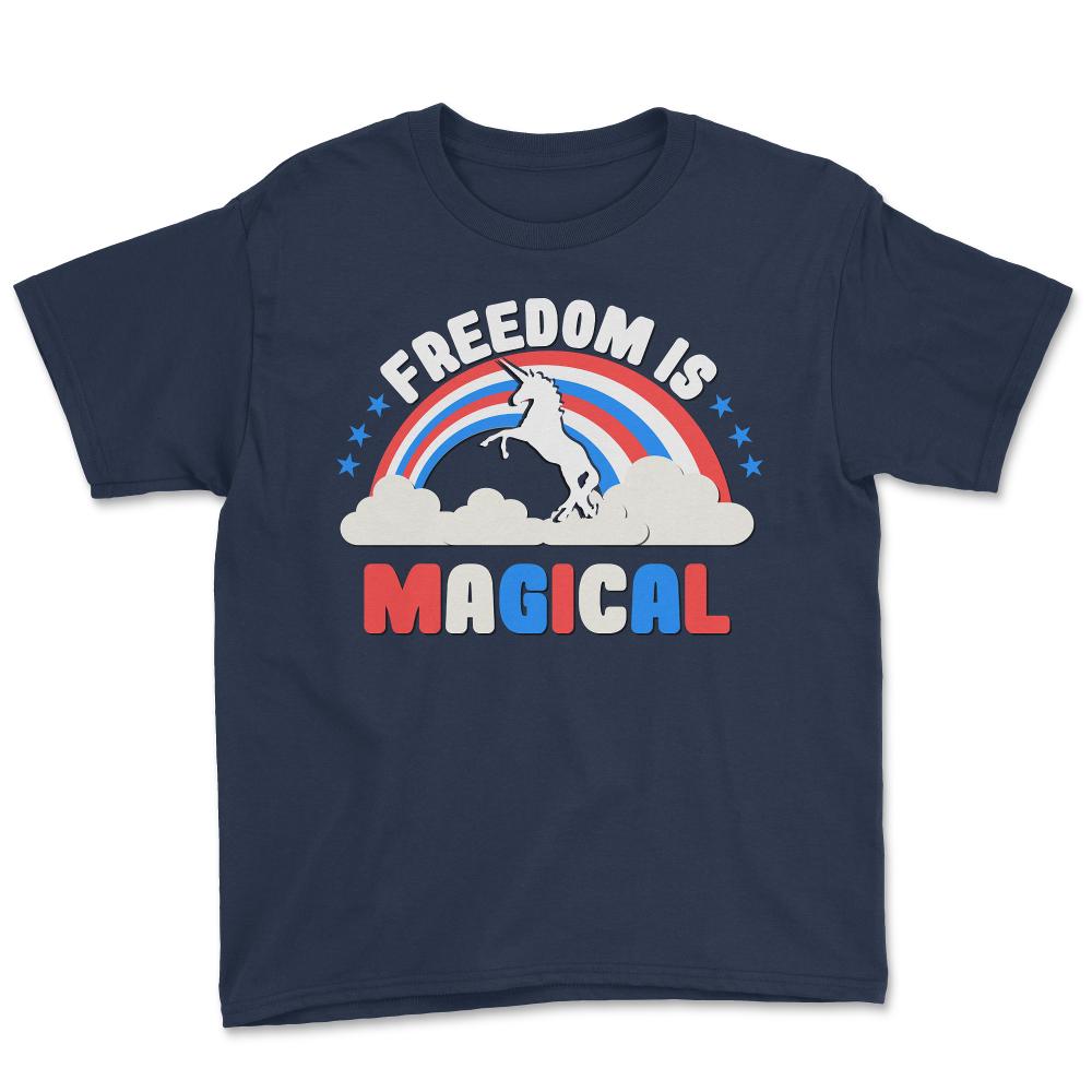 Freedom Is Magical - Youth Tee - Navy