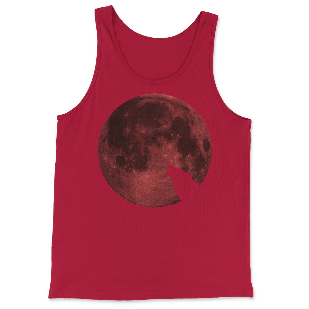 Wolf Howling Blood Moon - Tank Top - Red