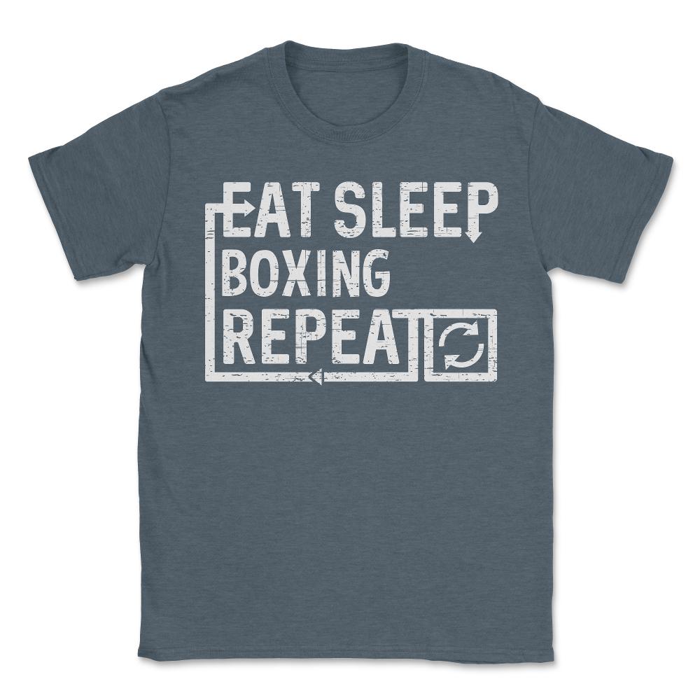Eat Sleep Boxing - Unisex T-Shirt - Dark Grey Heather