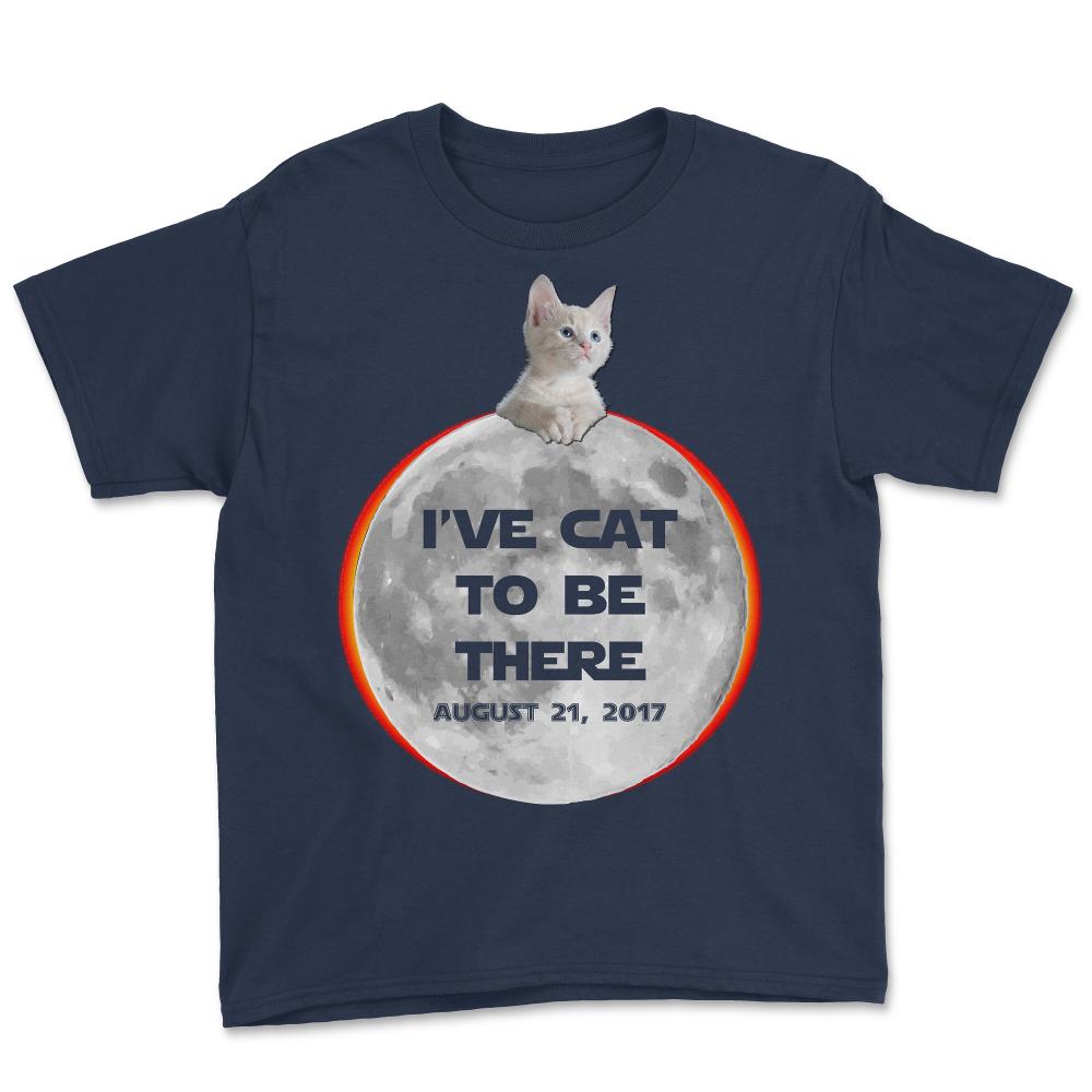 I've Cat To Be There Solar Eclipse 2017 - Youth Tee - Navy