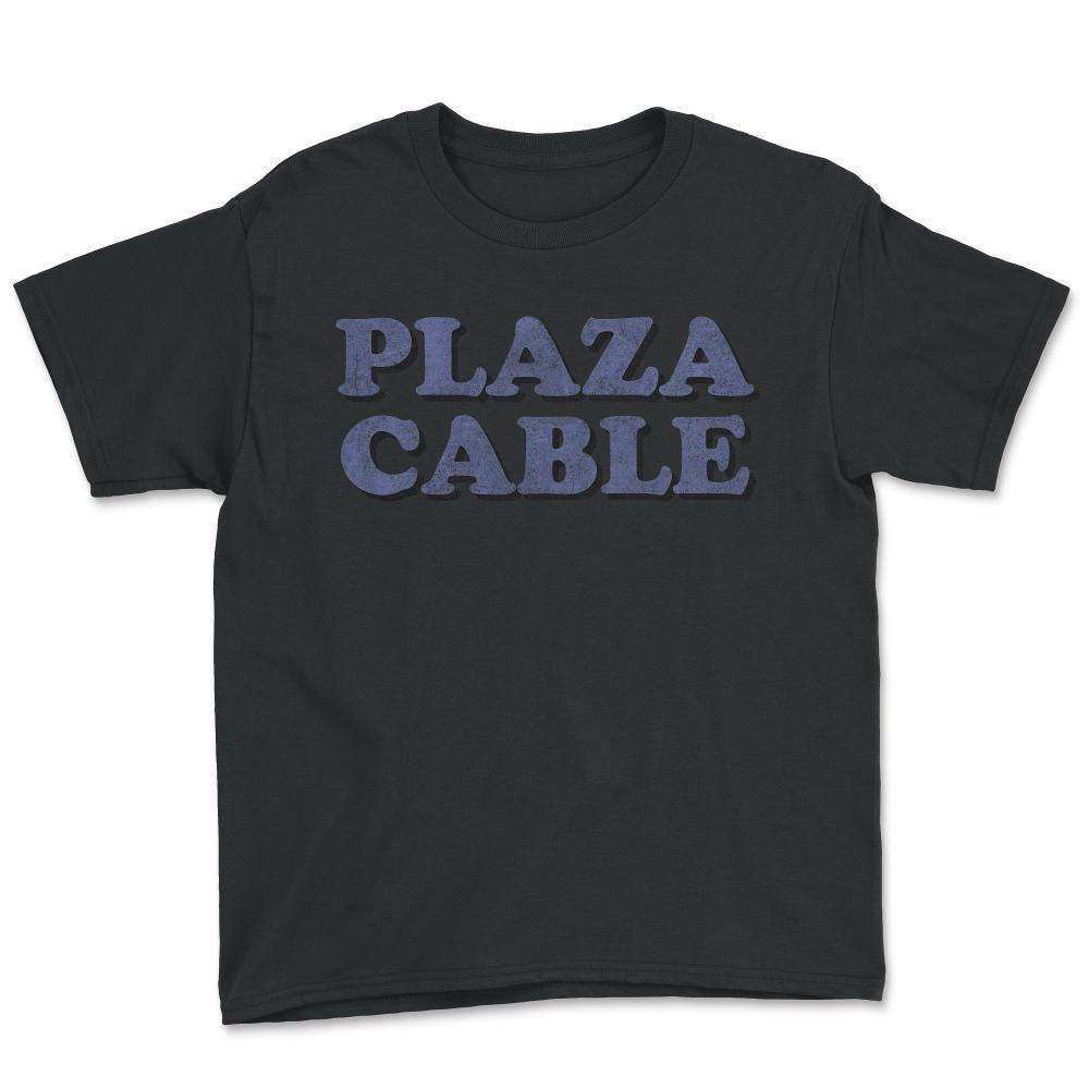 Retro Plaza Cable - Youth Tee - Black