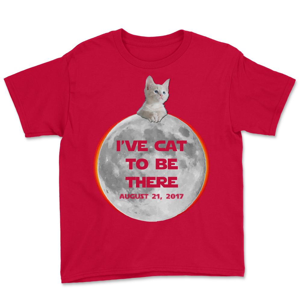 I've Cat To Be There Solar Eclipse 2017 - Youth Tee - Red