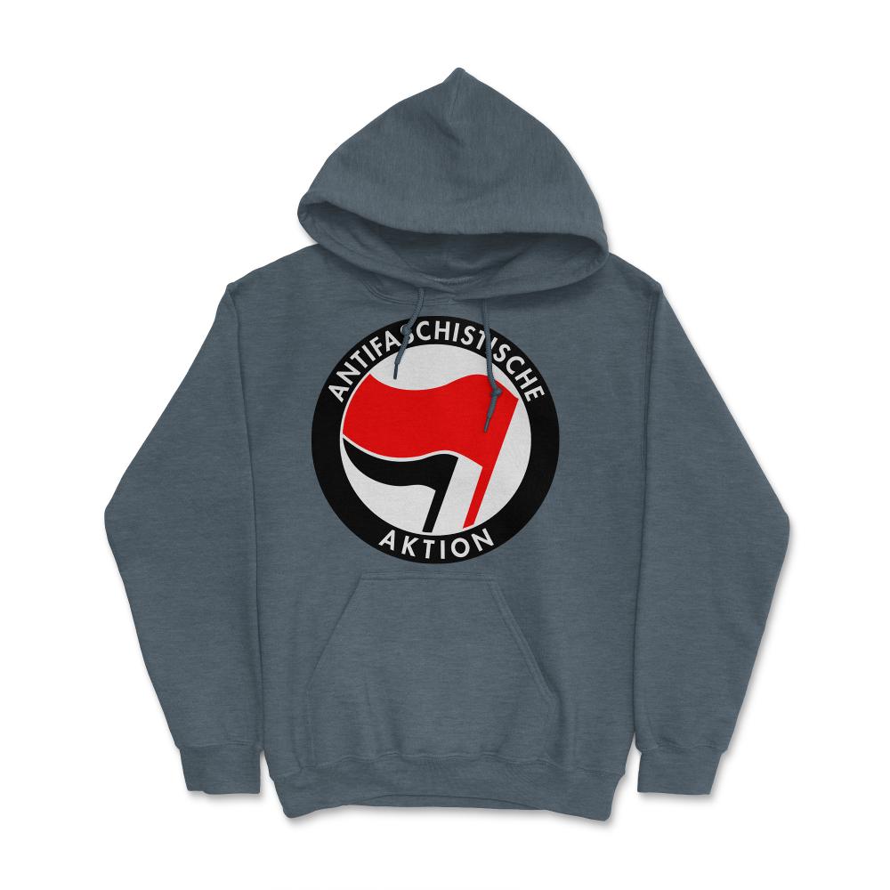 Retro Germany Antifaschistische Aktion Anti-Fascist - Hoodie - Dark Grey Heather