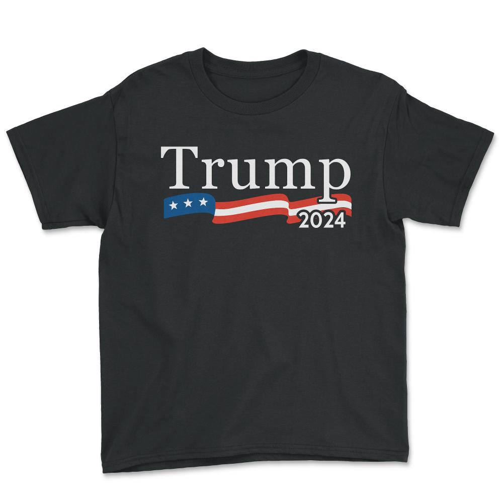 Trump 2024 For President - Youth Tee - Black
