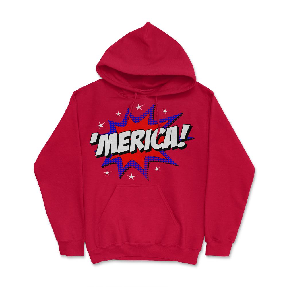 'Merica America - Hoodie - Red
