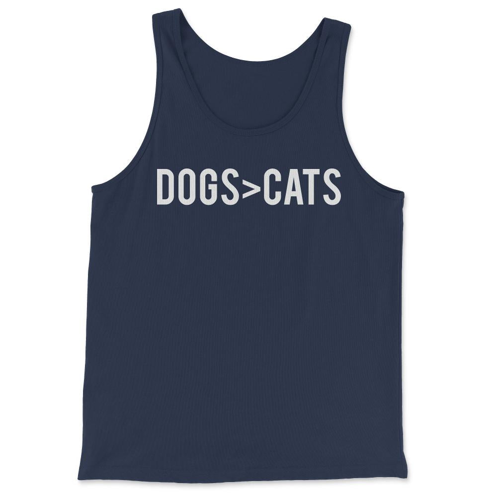 Dogs Greater Than Cats - Tank Top - Navy