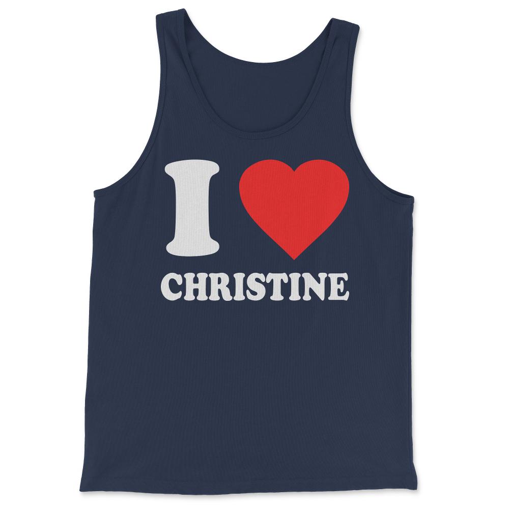 I Love Christine - Tank Top - Navy