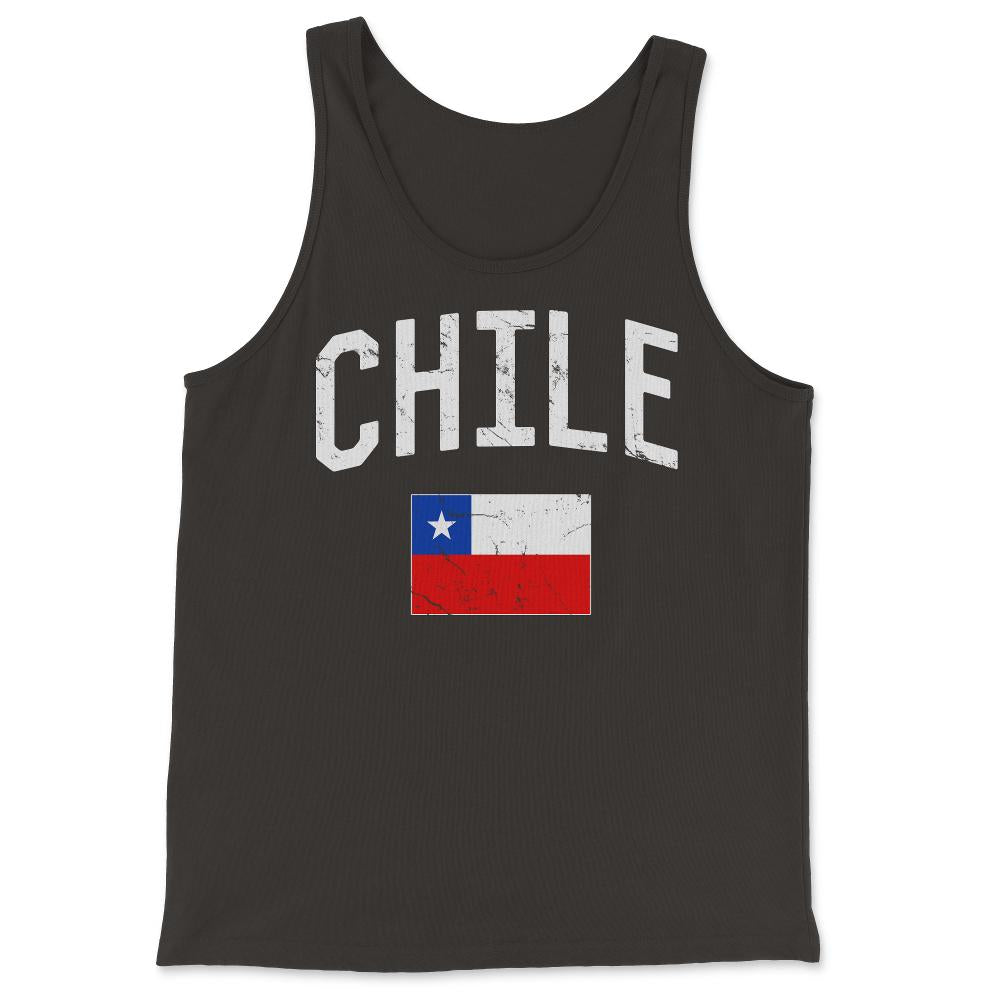 Chile Flag - Tank Top - Black