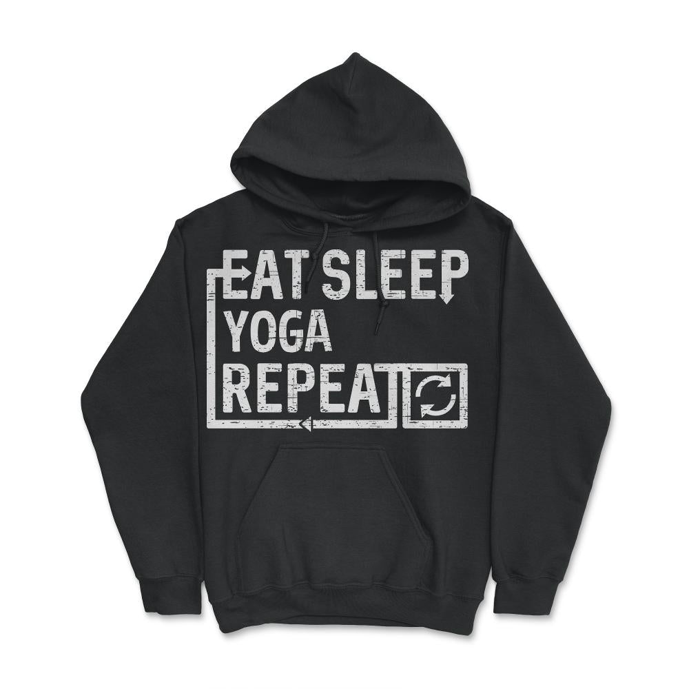 Eat Sleep Yoga - Hoodie - Black