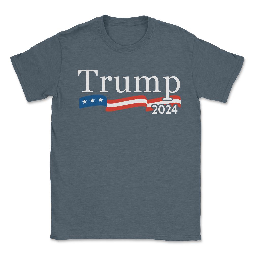 Trump 2024 For President - Unisex T-Shirt - Dark Grey Heather