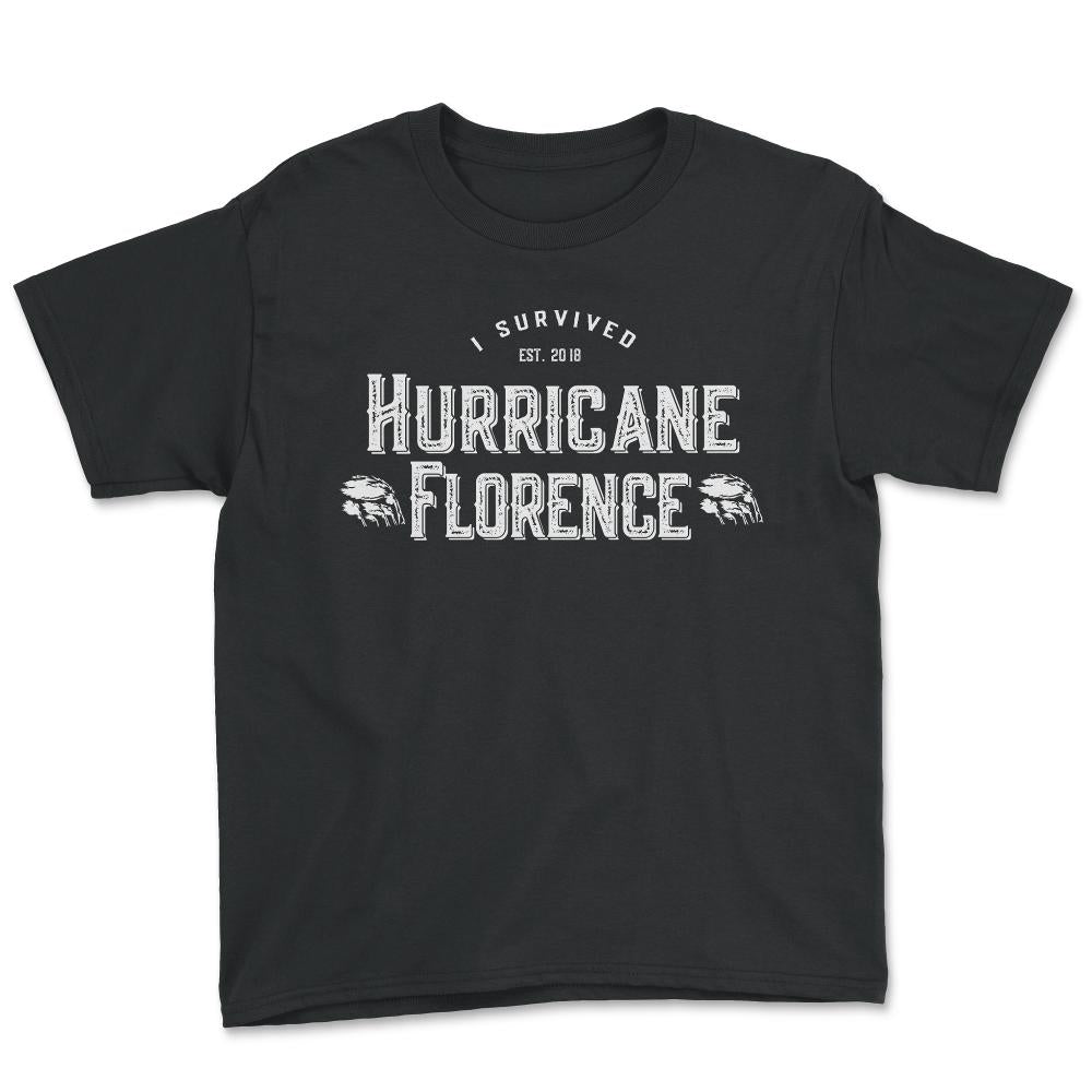I Survived Hurricane Florence 2018 - Youth Tee - Black