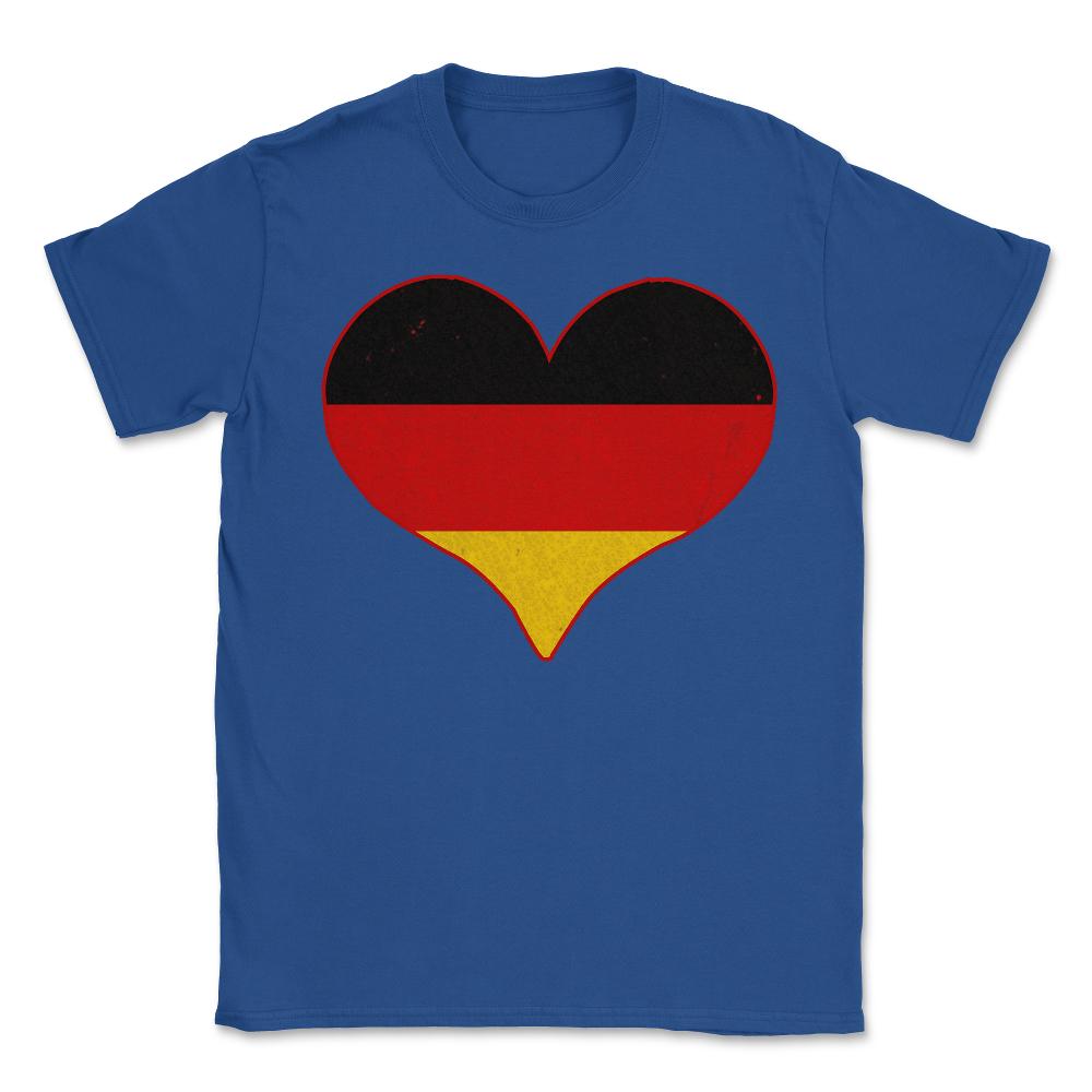I Love Germany Flag - Unisex T-Shirt - Royal Blue