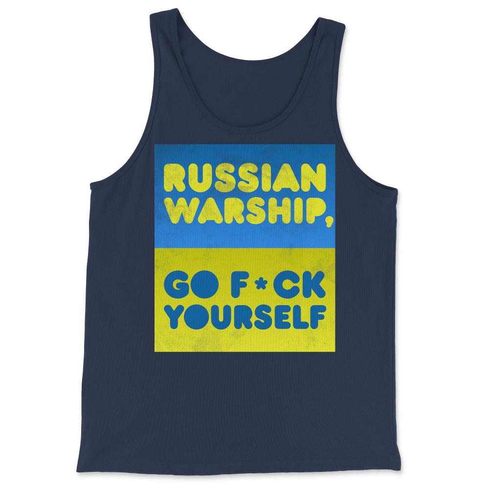 Russian Warship Go F*ck Yourself - Tank Top - Navy
