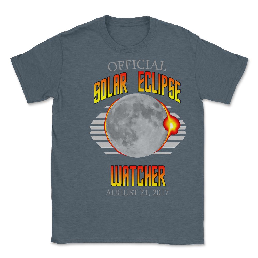 Official Solar Eclipse Watcher - Unisex T-Shirt - Dark Grey Heather