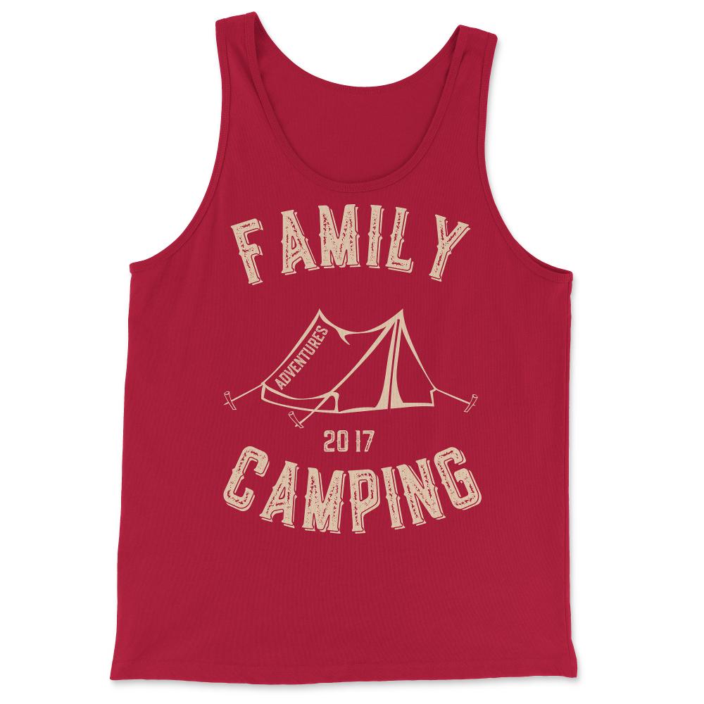 Family Camping Adventures 2017 - Tank Top - Red