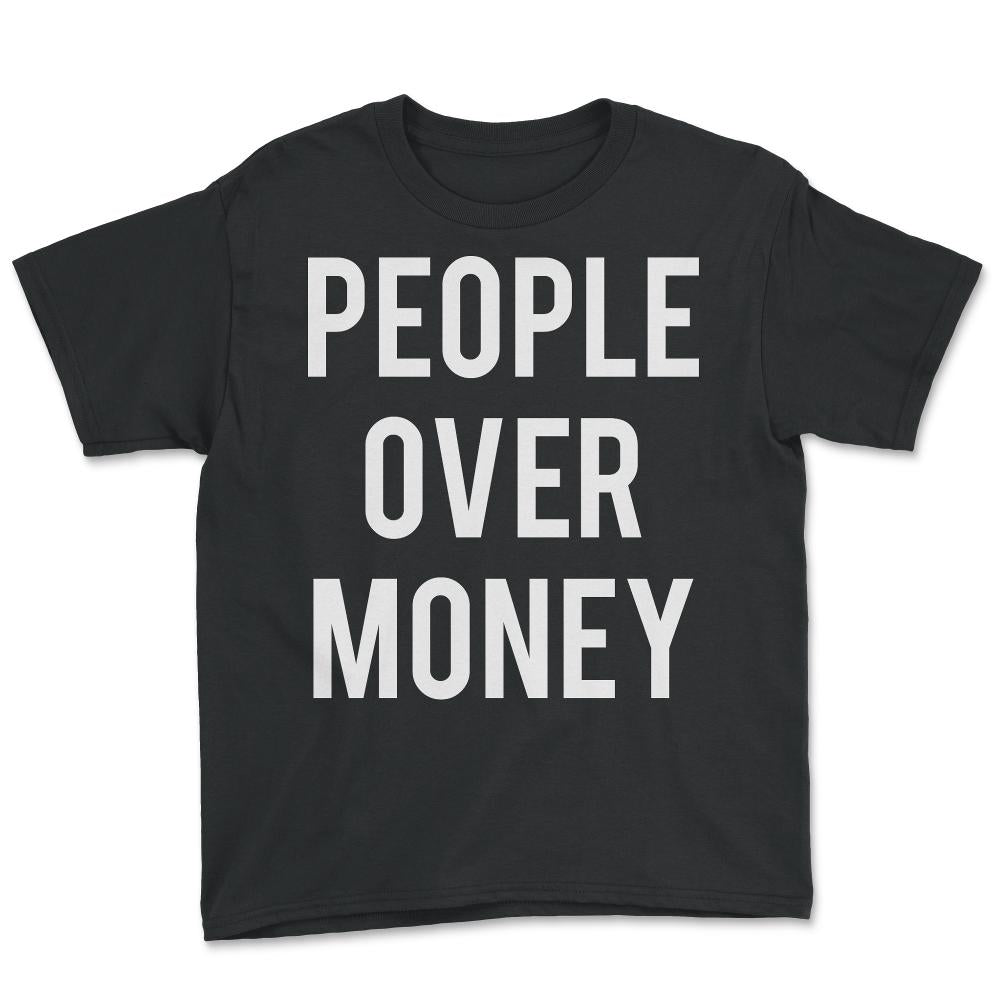 People Over Money - Youth Tee - Black