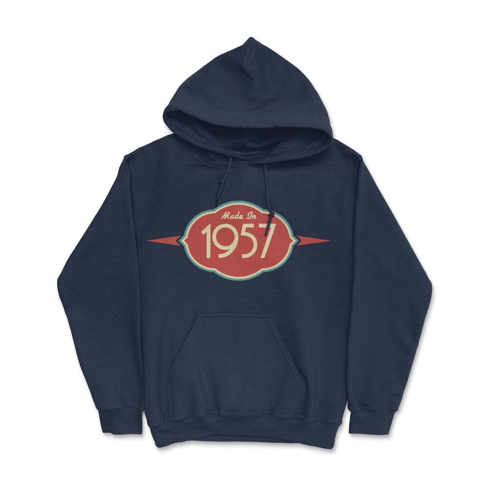 Retro Made In 1957 - Hoodie - Navy