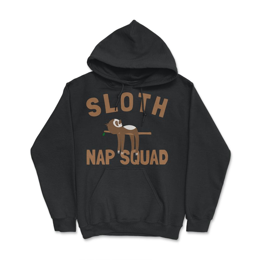 Sloth Nap Squad - Hoodie - Black