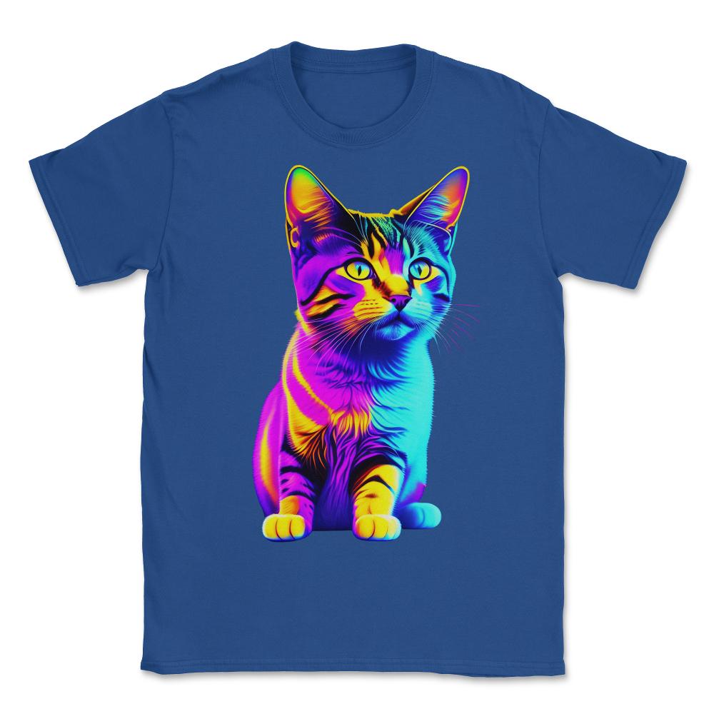 Colorful Rainbow Kitten - Unisex T-Shirt - Royal Blue
