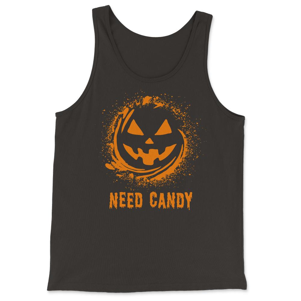 Need Candy Halloween Pumpkin Trick-Or-Treating - Tank Top - Black