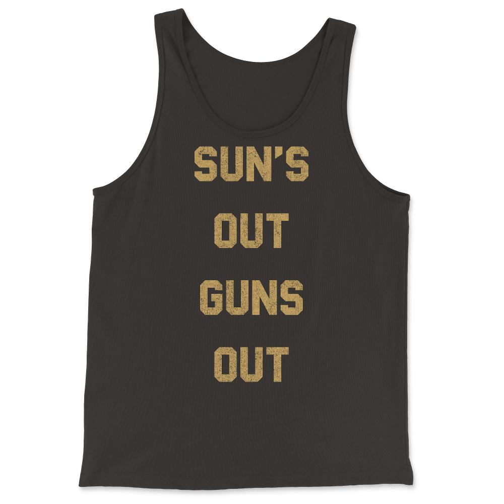 Suns Out Guns Out Retro - Tank Top - Black