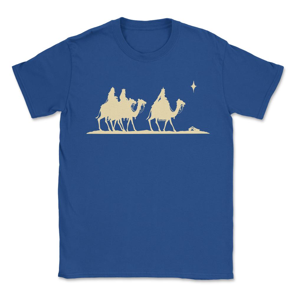Three Kings Nativity Scene - Unisex T-Shirt - Royal Blue
