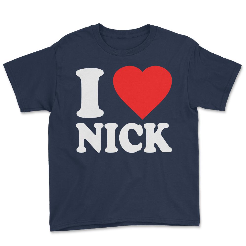 I Love Nick - Youth Tee - Navy