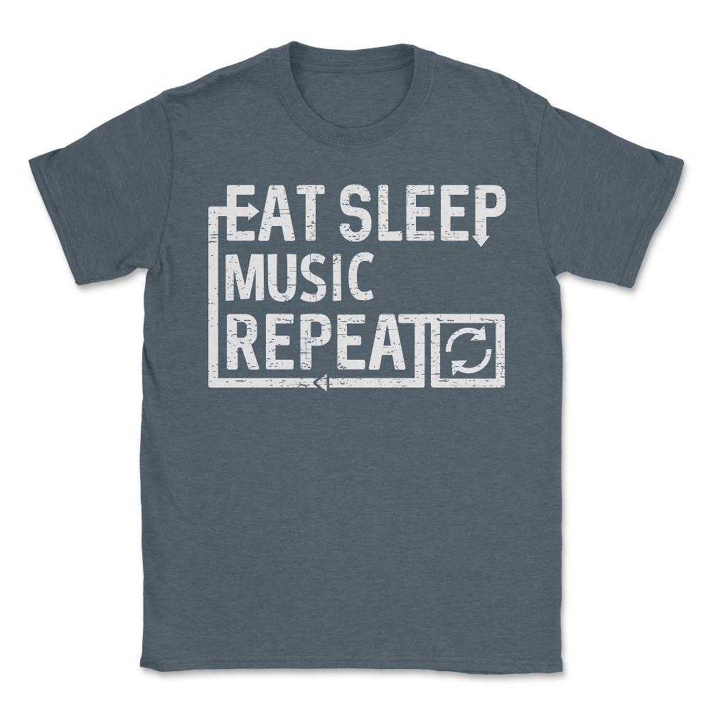Eat Sleep Music - Unisex T-Shirt - Dark Grey Heather
