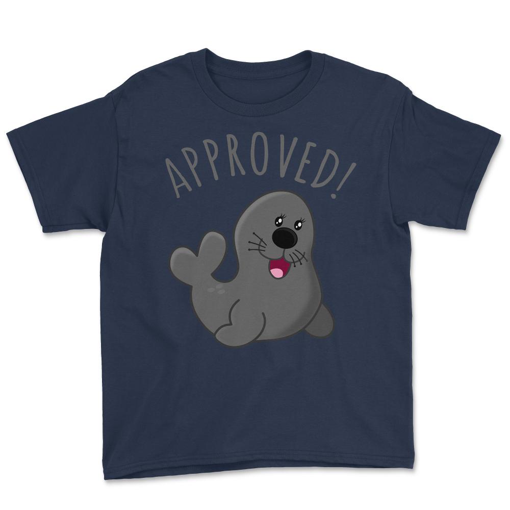 Approved Seal Of Approval - Youth Tee - Navy