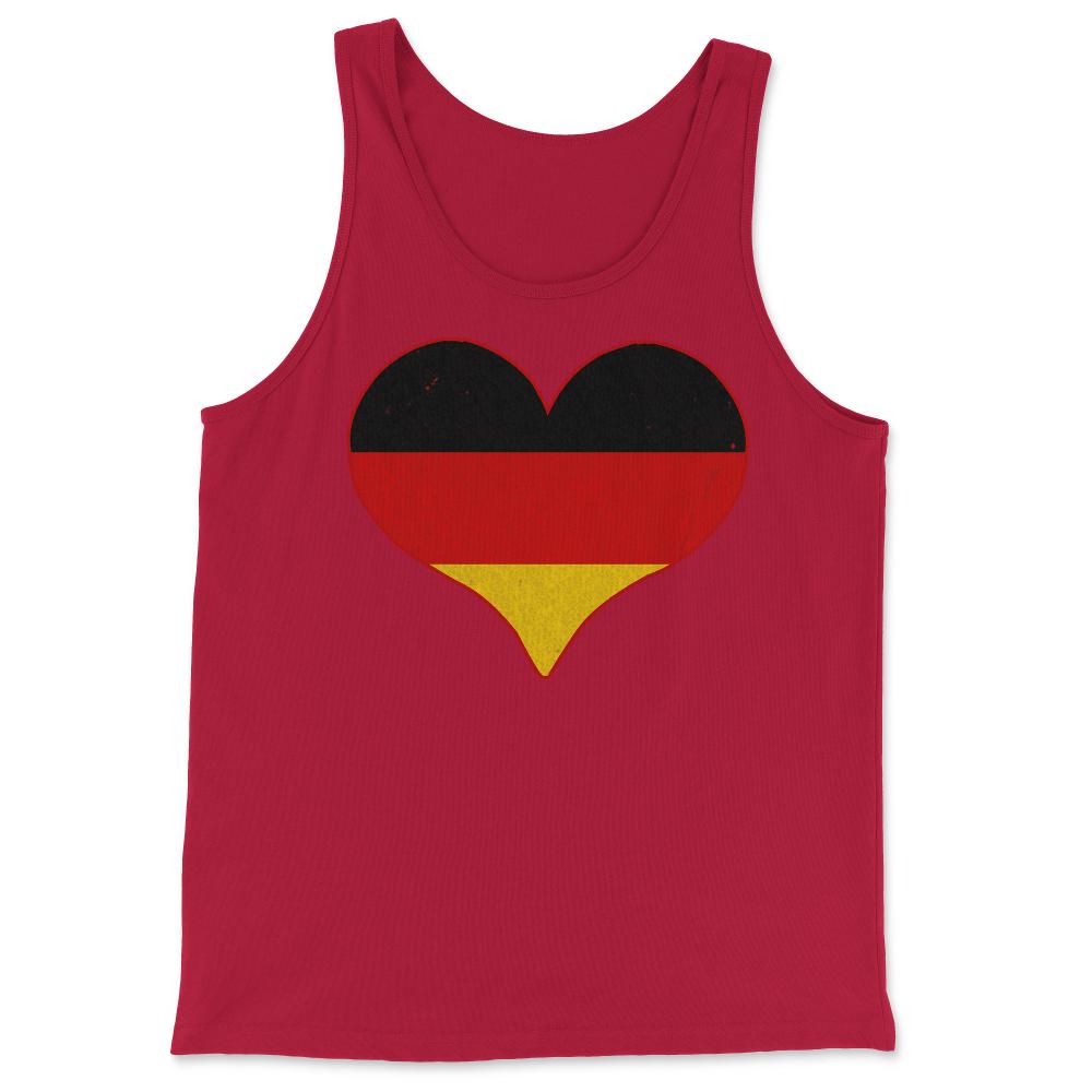 I Love Germany Flag - Tank Top - Red