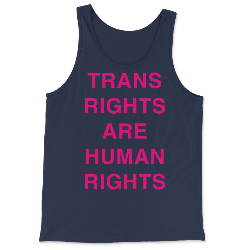 Trans Rights Are Human Rights - Tank Top - Navy