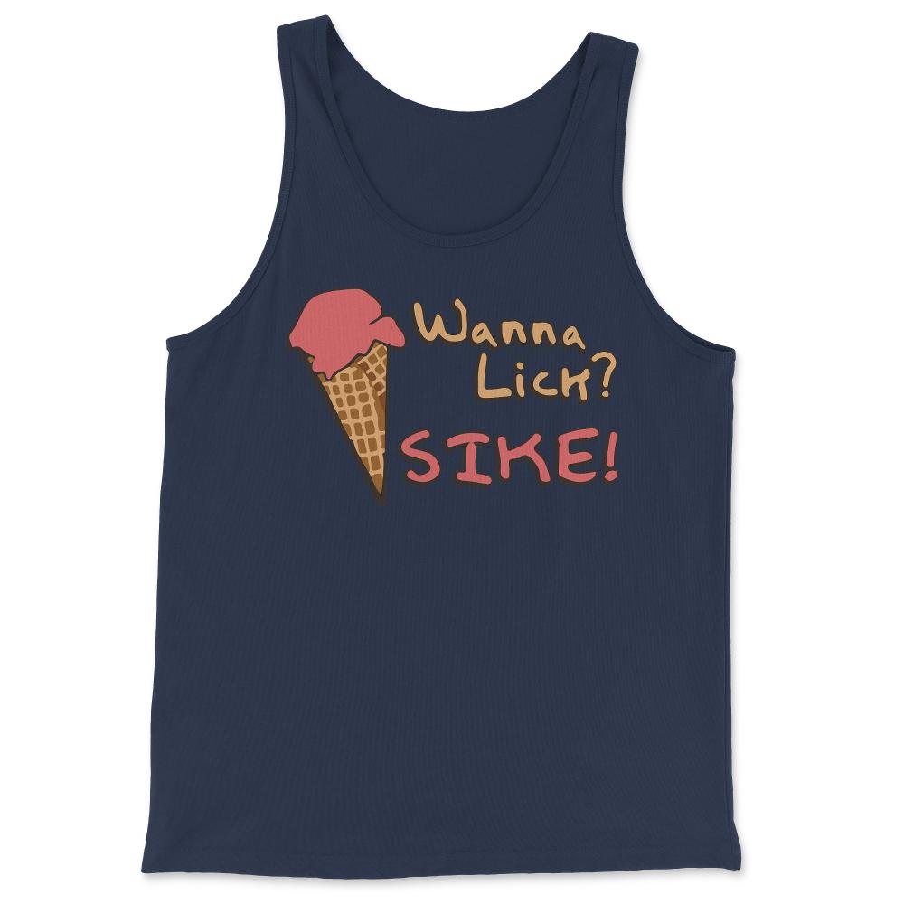 Wanna Lick Sike Ice Cream Man - Tank Top - Navy