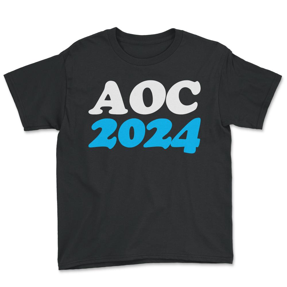 AOC Alexandria Ocasio-Cortez 2024 - Youth Tee - Black