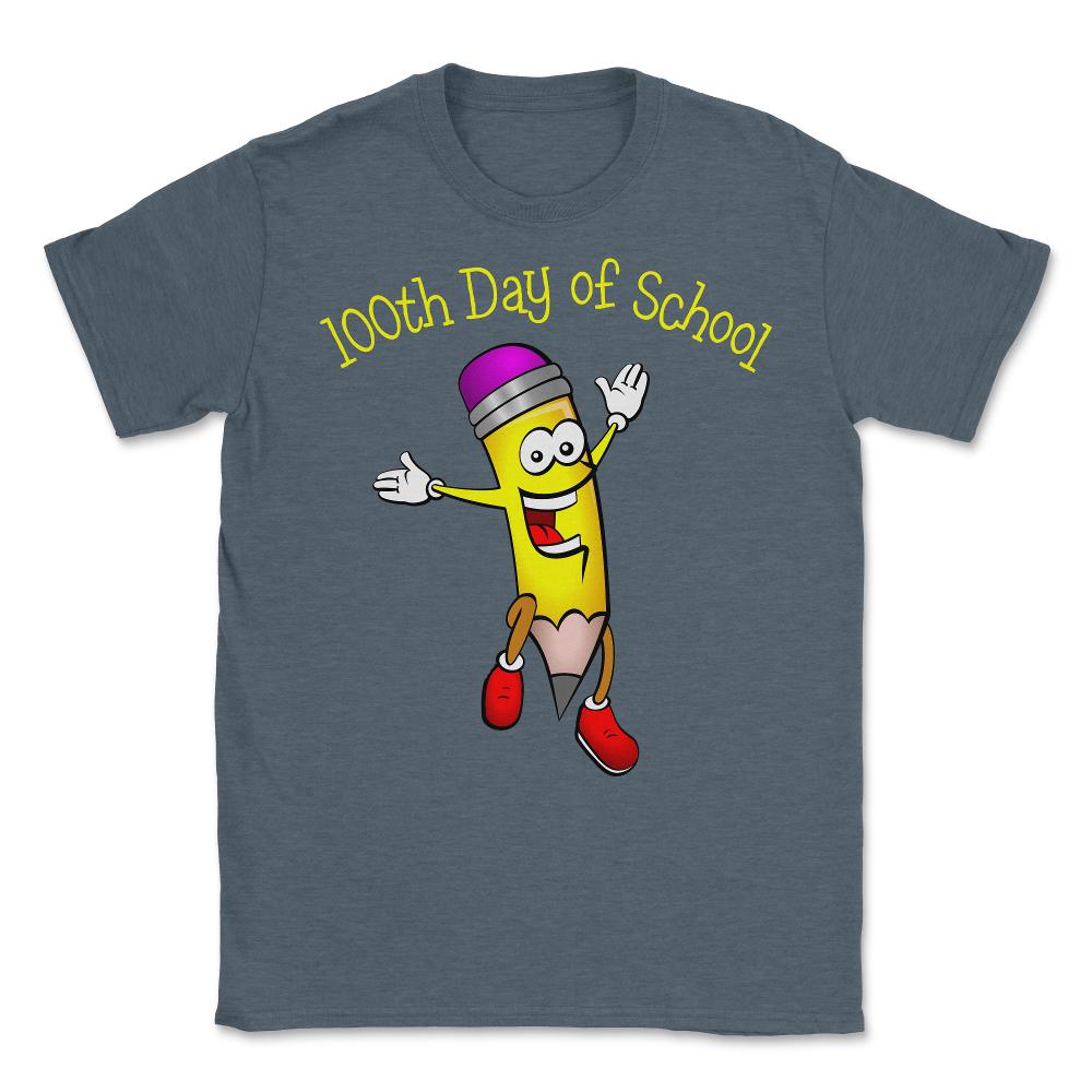 100 Days of School - Unisex T-Shirt - Dark Grey Heather