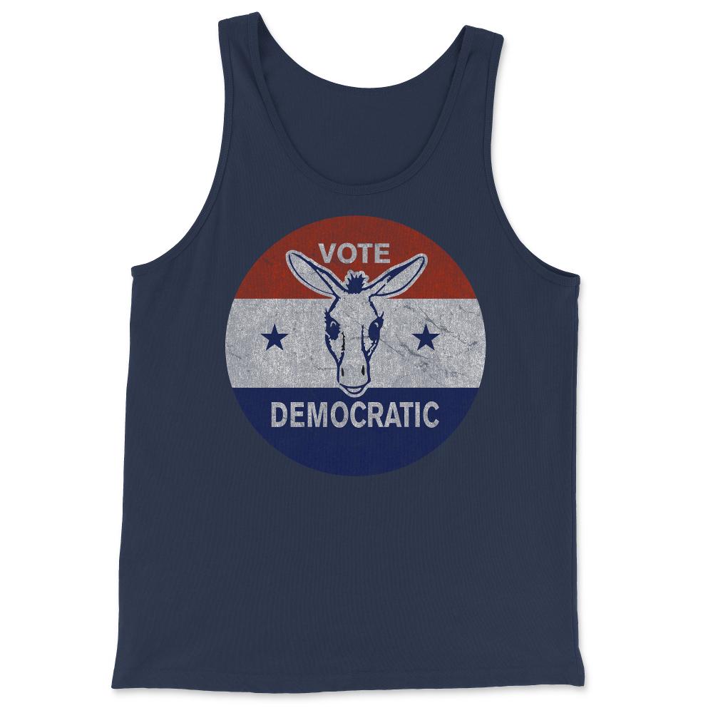Vote Democratic Retro Democrat - Tank Top - Navy