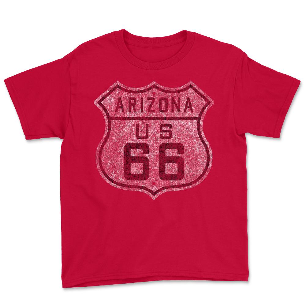 Route 66 Retro - Youth Tee - Red