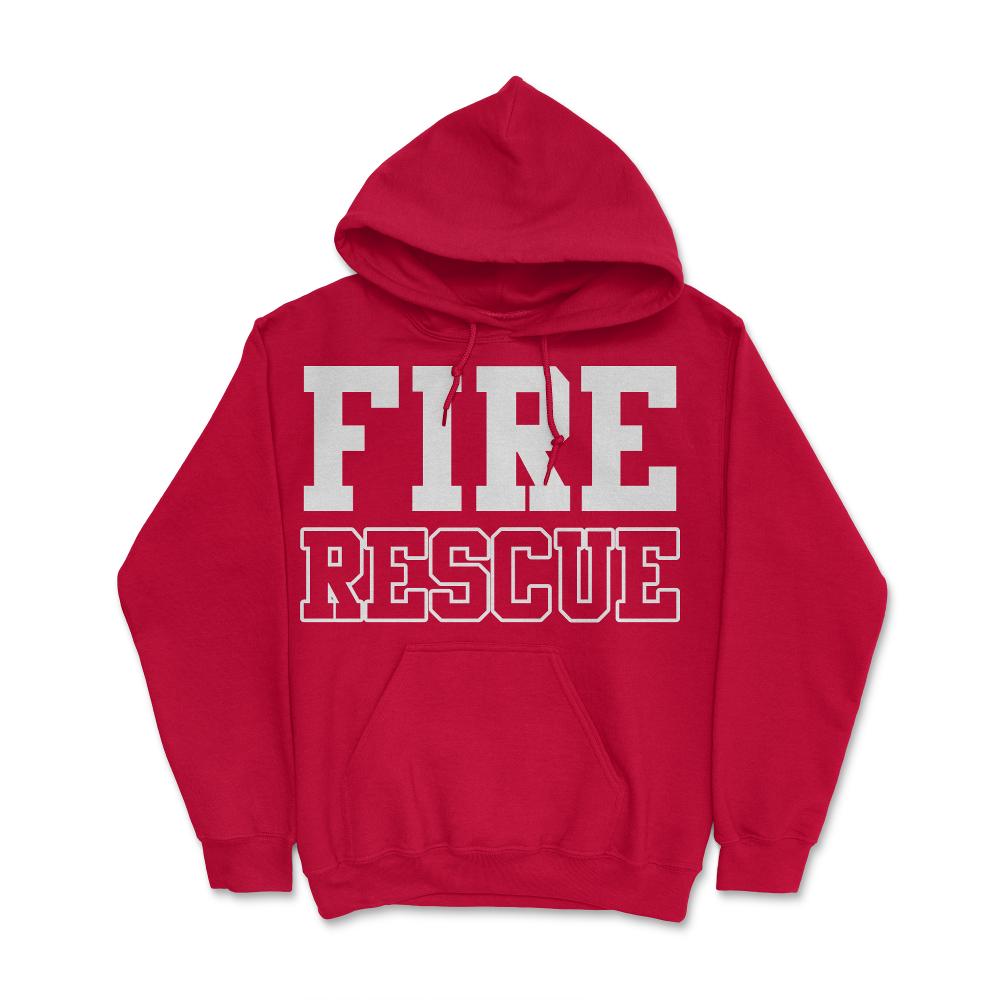 Fire Rescue Fireman - Hoodie - Red