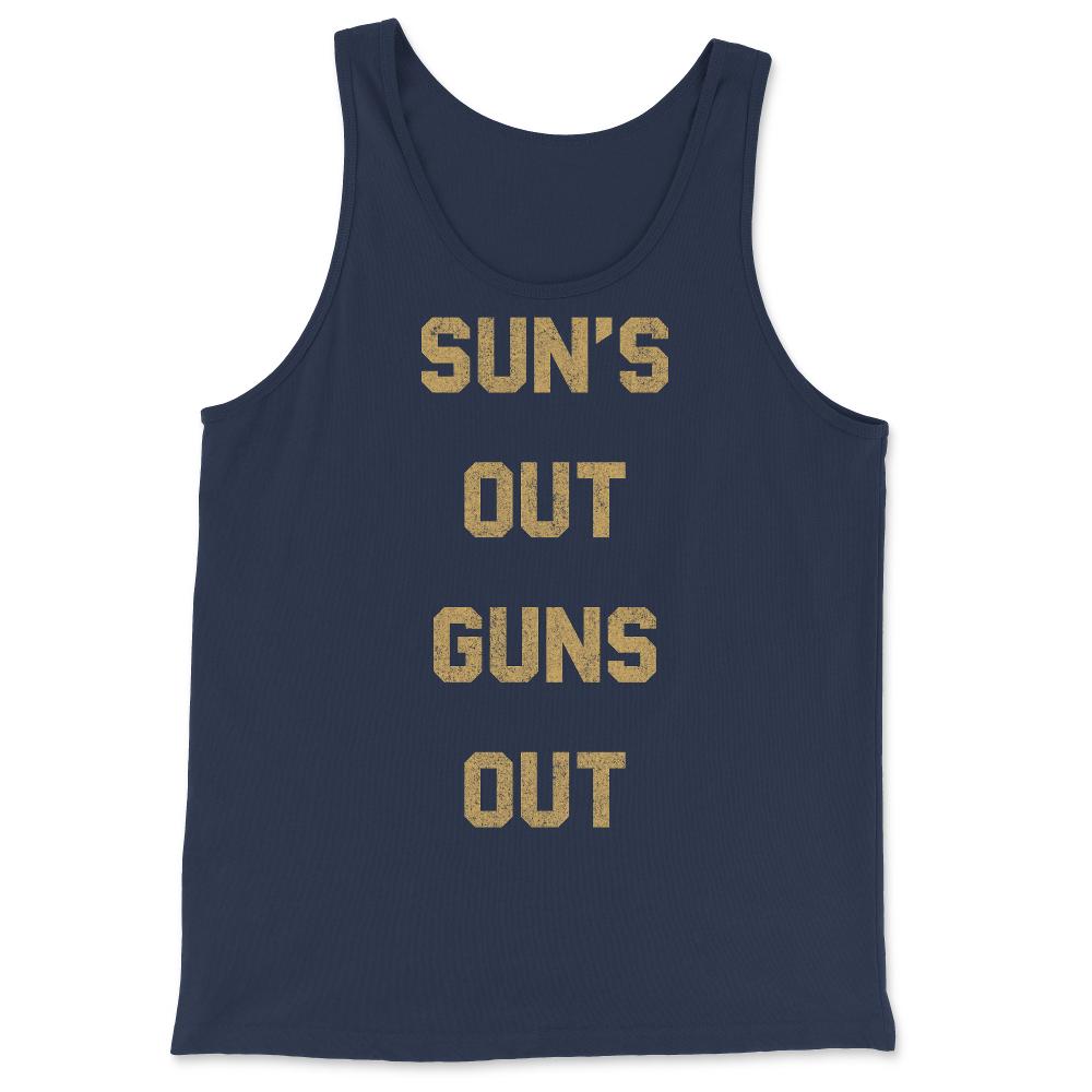 Suns Out Guns Out Retro - Tank Top - Navy