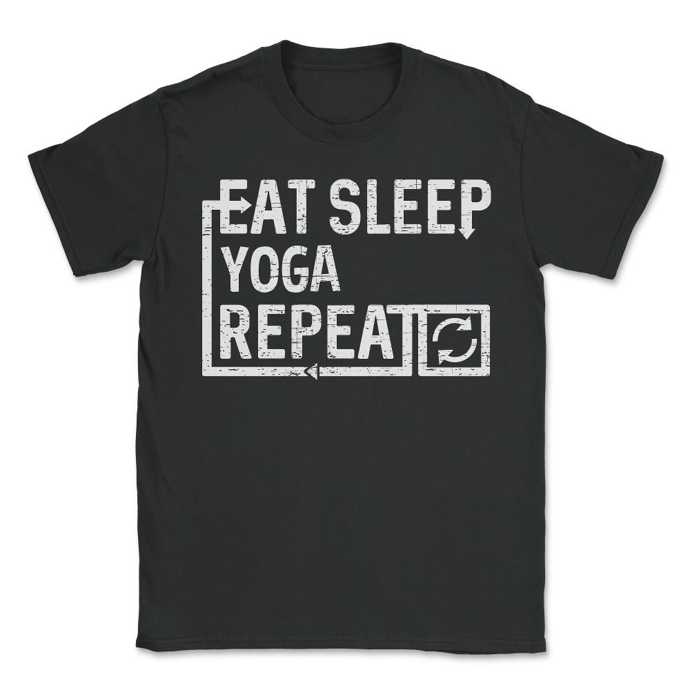 Eat Sleep Yoga - Unisex T-Shirt - Black