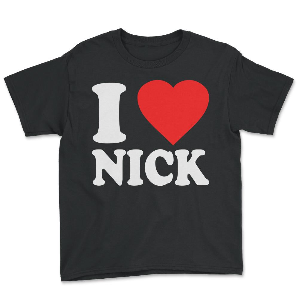 I Love Nick - Youth Tee - Black