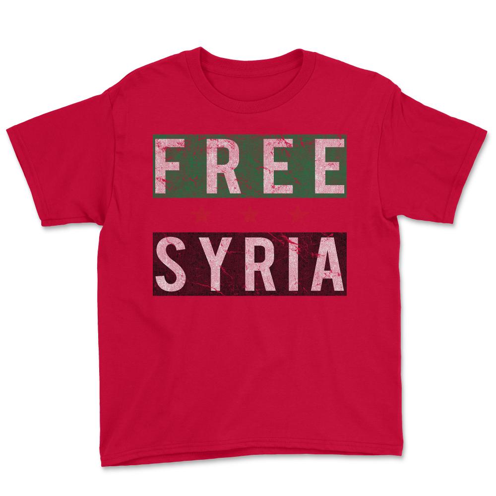 Free Syria - Youth Tee - Red