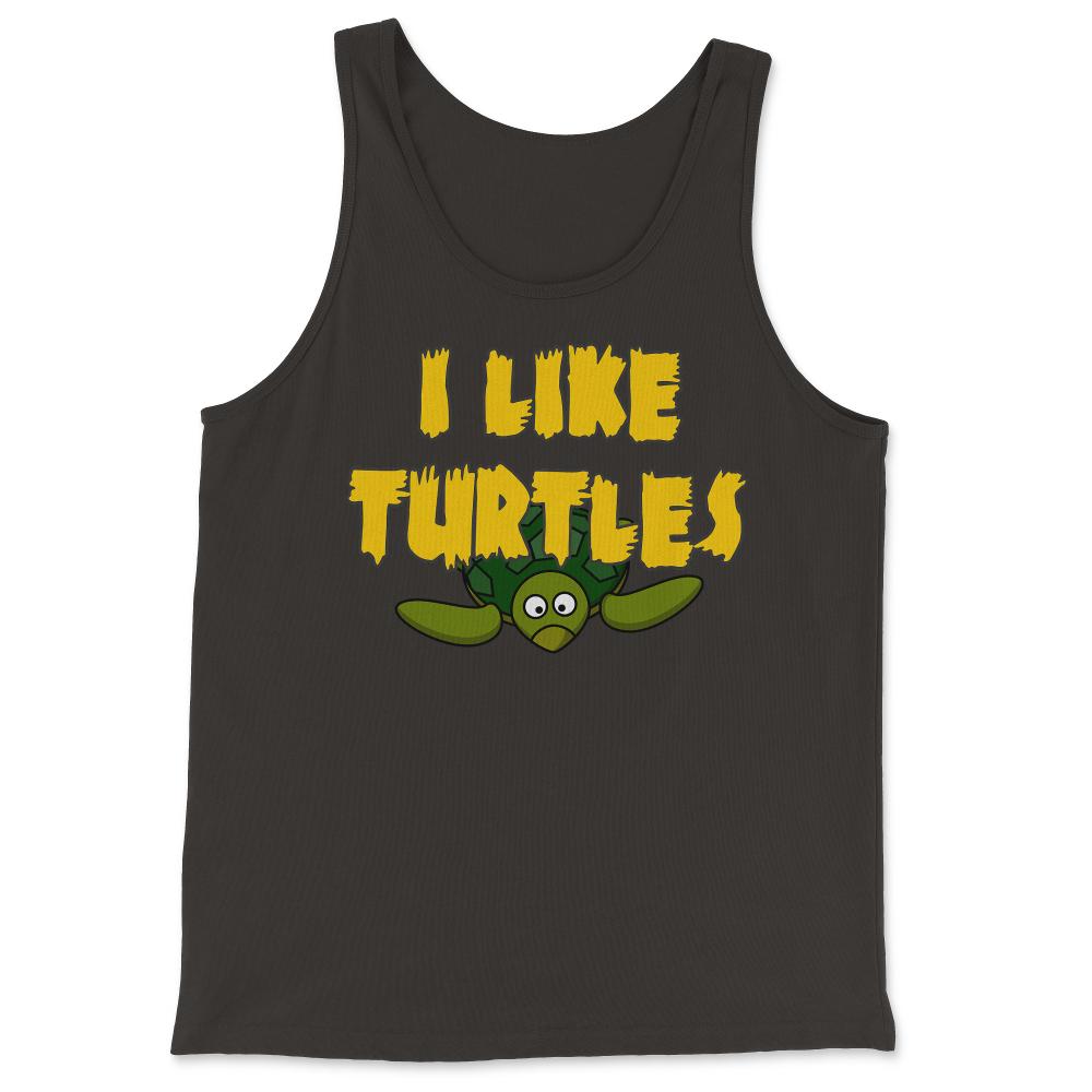 I Like Turtles - Tank Top - Black