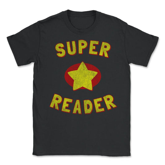 Super Reader Retro - Unisex T-Shirt - Black