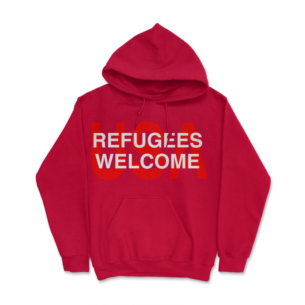 Syrian Refugees Welcome - Hoodie - Red
