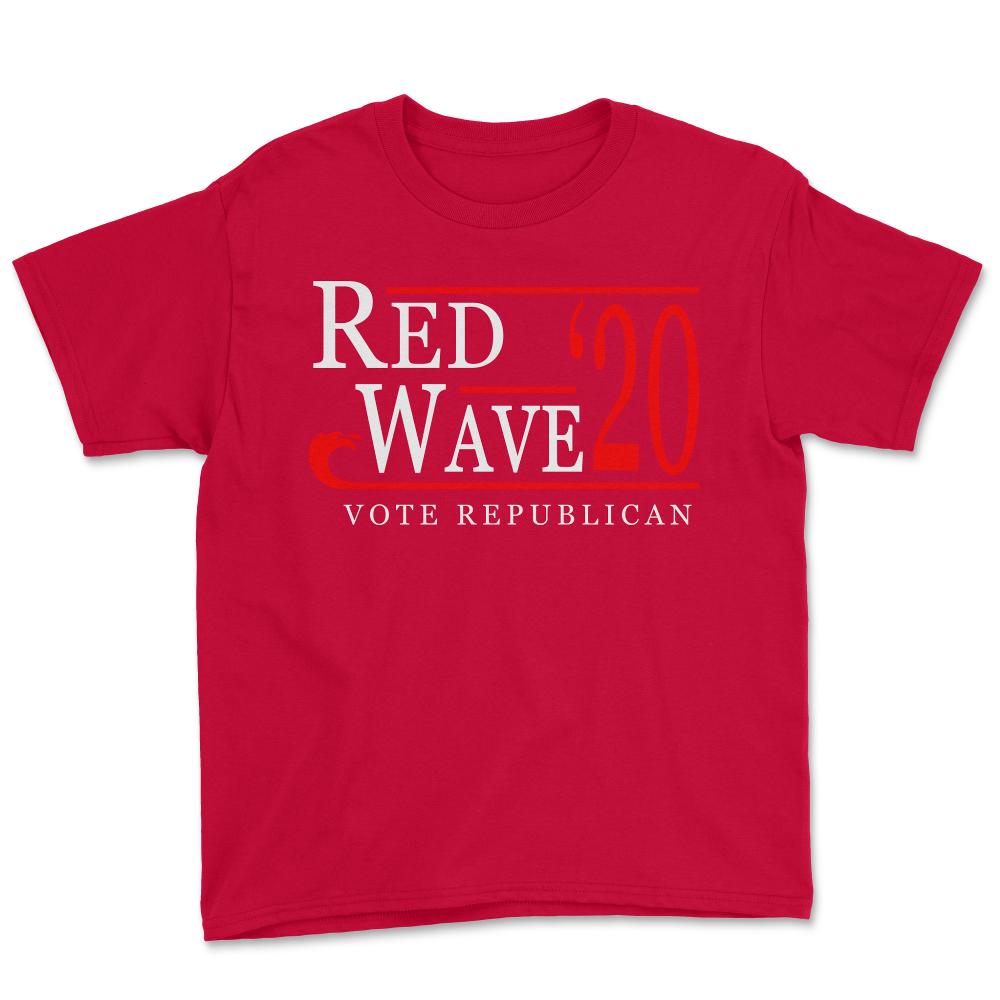 Red Wave Vote Republican 2020 Election - Youth Tee - Red